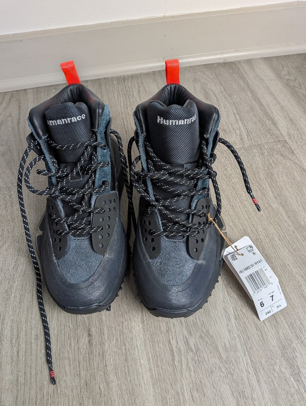 Size 6- Pharrell x adidas Hu NMD_S1 Ryat Core Black